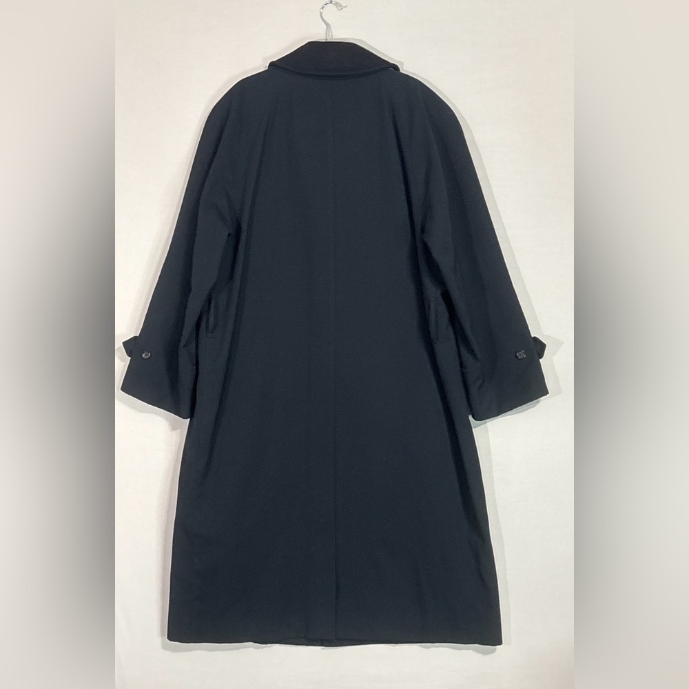 Burberry London Wool Lined Overcoat Convertible Trench Coat L - Picture 3 of 10